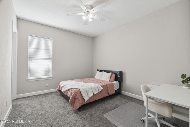 168 Bronson Pkwy, Saint Augustine, FL 32095 - carpeted bedroom featuring multiple windows and ceiling fan