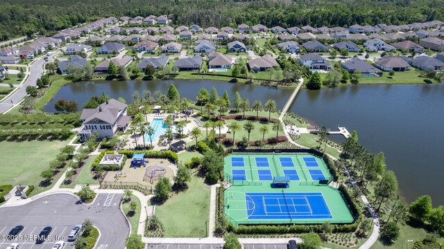 168 Bronson Pkwy, Saint Augustine, FL 32095 - aerial view of residential area with a nearby body of water