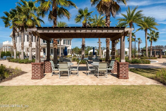 168 Bronson Pkwy, Saint Augustine, FL 32095 - view of patio / terrace with a pergola