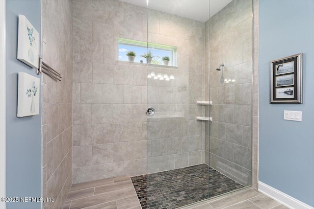 150 Calumet Dr, Saint Johns, FL 32259 - bathroom with walk in shower and wood finished floors