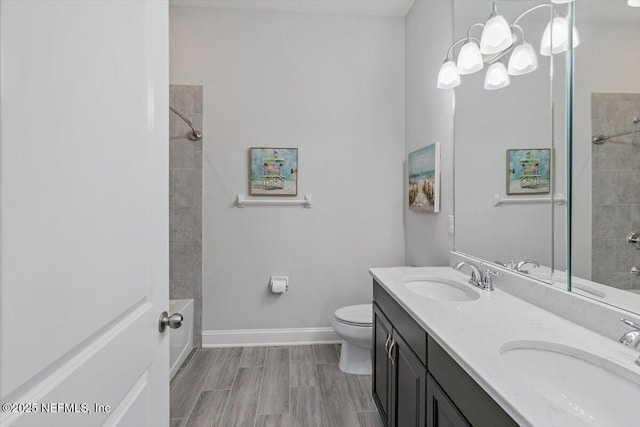 150 Calumet Dr, Saint Johns, FL 32259 - full bathroom with double vanity and tiled shower / bath combo