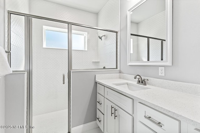 20 Evansville Ln, Palm Coast, FL 32164 - full bath with vanity and a shower stall