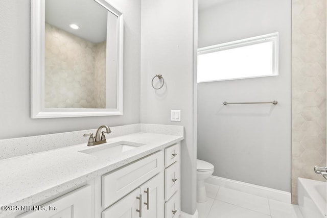20 Evansville Ln, Palm Coast, FL 32164 - full bath featuring vanity, tile patterned flooring, and shower / bathtub combination