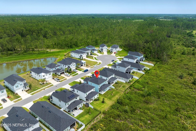 174 Torres Trce, Saint Augustine, FL 32095 - aerial view of residential area with a forest and a large body of water