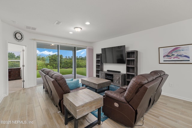 174 Torres Trce, Saint Augustine, FL 32095 - living area with light wood-style flooring, plenty of natural light, and recessed lighting