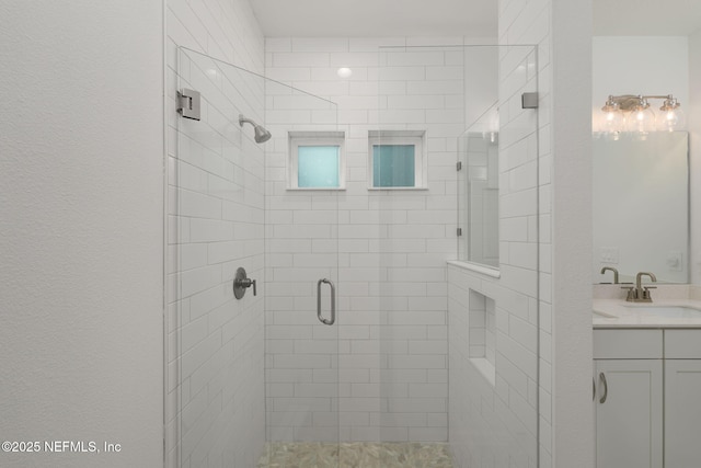 174 Torres Trce, Saint Augustine, FL 32095 - bathroom featuring a stall shower and vanity