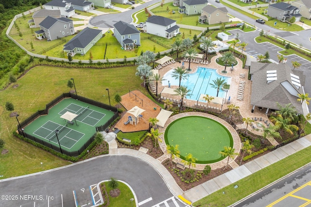 174 Torres Trce, Saint Augustine, FL 32095 - aerial perspective of suburban area featuring a pool