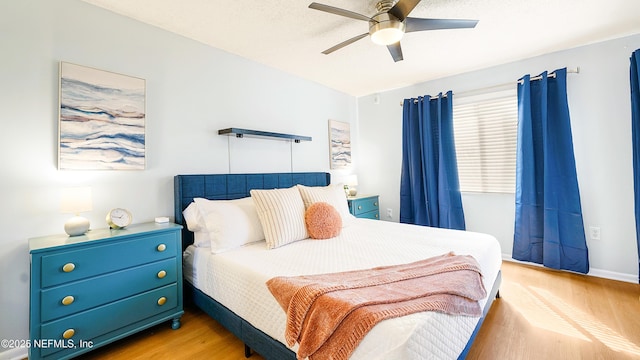 4250 A1A Unit B16, Saint Augustine, FL 32080 - bedroom with wood finished floors and ceiling fan