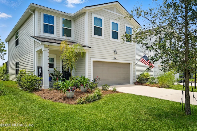 105 Meadow Creek Dr, Saint Johns, FL 32259 - traditional home with an attached garage, driveway, and a front lawn