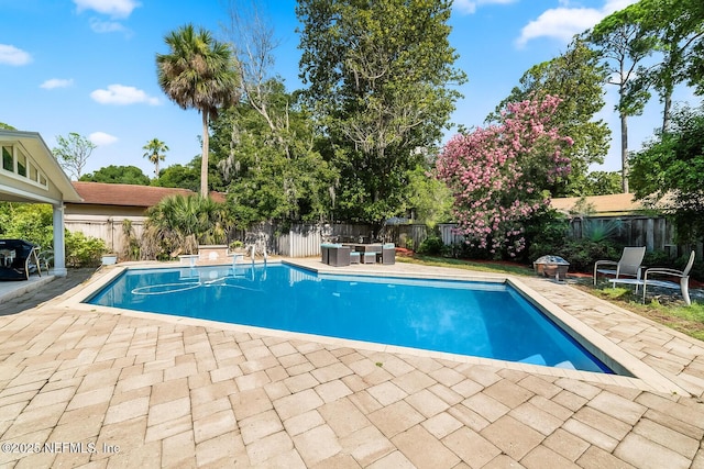 3679 Rustic Ln, Jacksonville, FL 32217 - view of pool with a patio and a fenced backyard