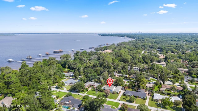 3679 Rustic Ln, Jacksonville, FL 32217 - aerial overview of property's location featuring a nearby body of water and nearby suburban area