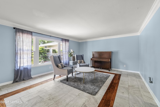 3679 Rustic Ln, Jacksonville, FL 32217 - living area featuring ornamental molding