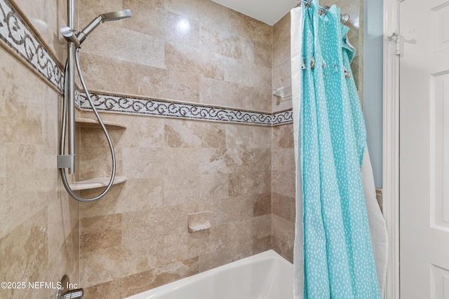3679 Rustic Ln, Jacksonville, FL 32217 - bathroom with shower / bath combination with curtain