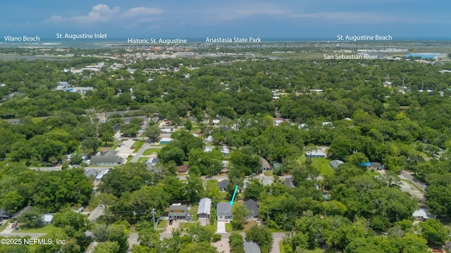 460 S Nassau St, Saint Augustine, FL 32084 - aerial view of property and surrounding area