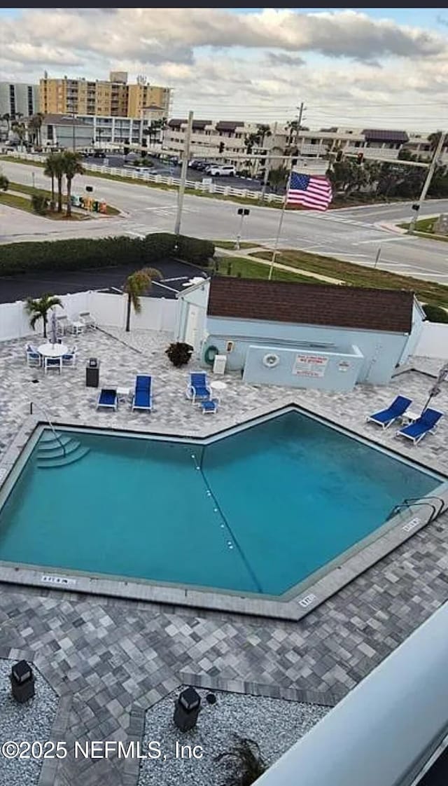 3700 Atlantic Ave Unit 405, New Smyrna Beach, FL 32169 - view of pool with a city view
