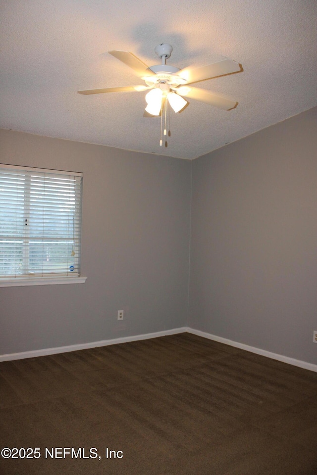 791 Assisi Ln Unit 302, Jacksonville, FL 32233 - empty room featuring ceiling fan and a textured ceiling