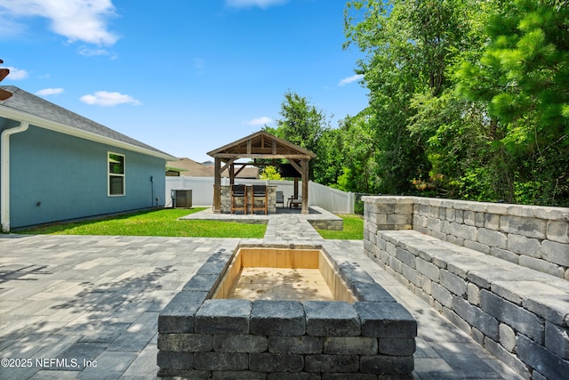 15067 Durbin Cove Way, Jacksonville, FL 32259 - fenced backyard with a gazebo and a patio
