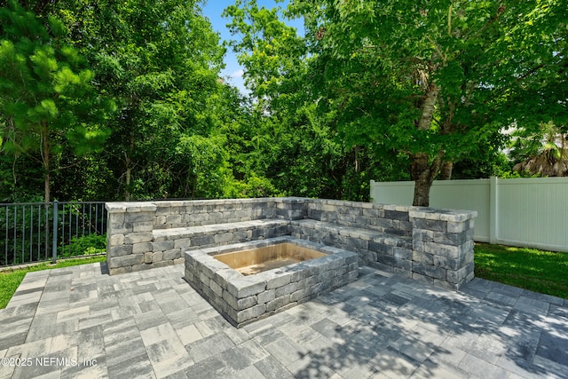 15067 Durbin Cove Way, Jacksonville, FL 32259 - view of patio featuring an outdoor fire pit