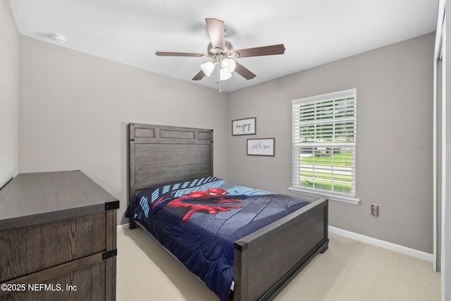 15067 Durbin Cove Way, Jacksonville, FL 32259 - bedroom featuring light colored carpet and ceiling fan