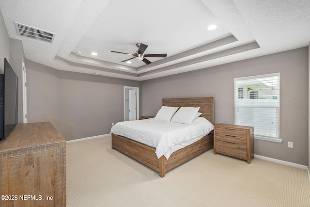 15067 Durbin Cove Way, Jacksonville, FL 32259 - bedroom featuring carpet flooring, a raised ceiling, recessed lighting, and ceiling fan