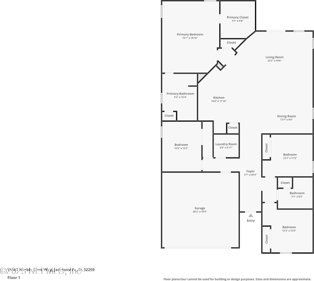 15067 Durbin Cove Way, Jacksonville, FL 32259 - view of home floor plan