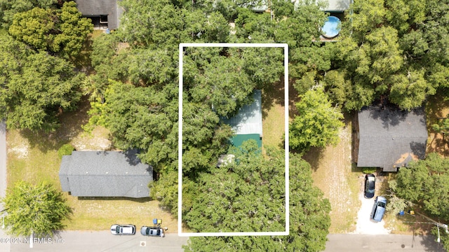 610 Division St, Fernandina Beach, FL 32034 - aerial view of property's location with property boundaries highlighted