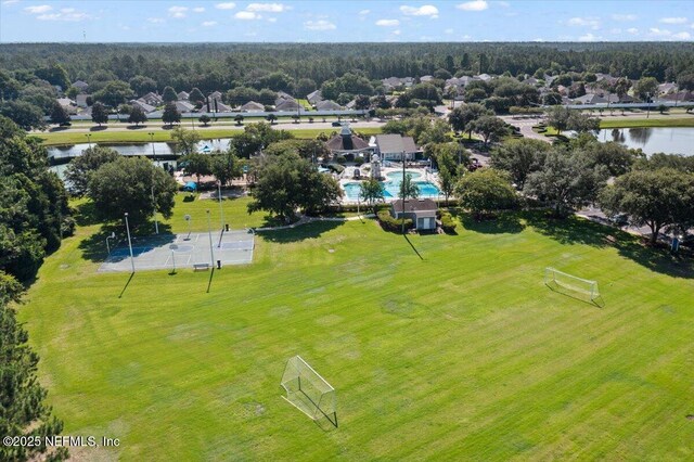 85339 Amagansett Dr, Fernandina Beach, FL 32034 - drone / aerial view of a large body of water and a pool