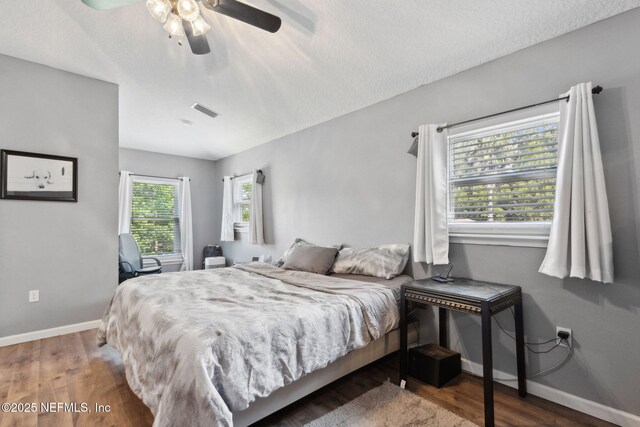 86051 Venetian Ave, Yulee, FL 32097 - bedroom featuring wood finished floors and ceiling fan