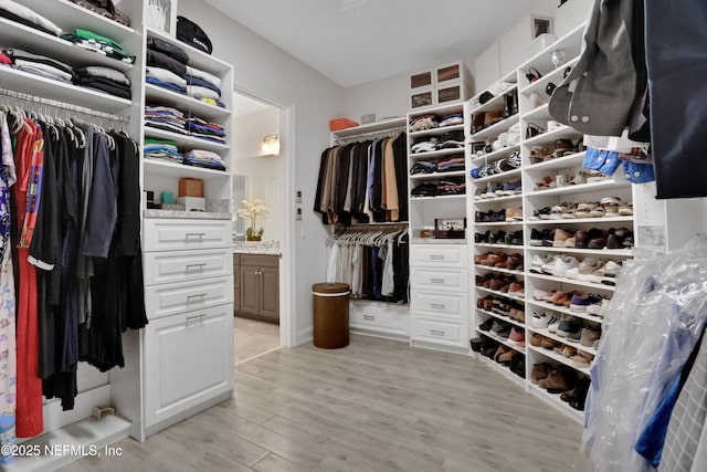 2459 Karatas Ct, Jacksonville, FL 32246 - walk in closet featuring light wood-type flooring