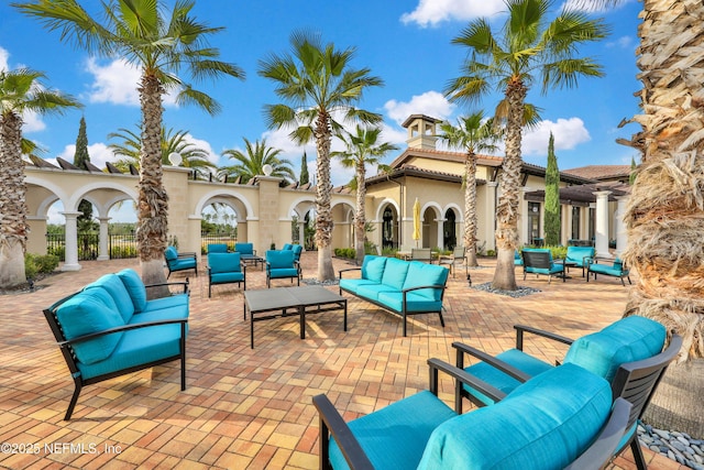 2459 Karatas Ct, Jacksonville, FL 32246 - view of patio / terrace with an outdoor living space