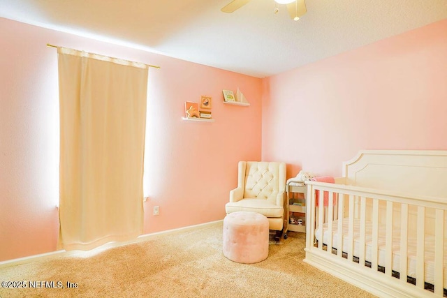 307 Southern Branch Ln, Saint Johns, FL 32259 - bedroom featuring carpet flooring, a nursery area, and a ceiling fan