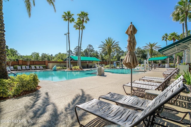 1630 Highland View Ct, Fleming Island, FL 32003 - community pool featuring a patio