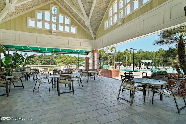 1630 Highland View Ct, Fleming Island, FL 32003 - view of patio with a community pool