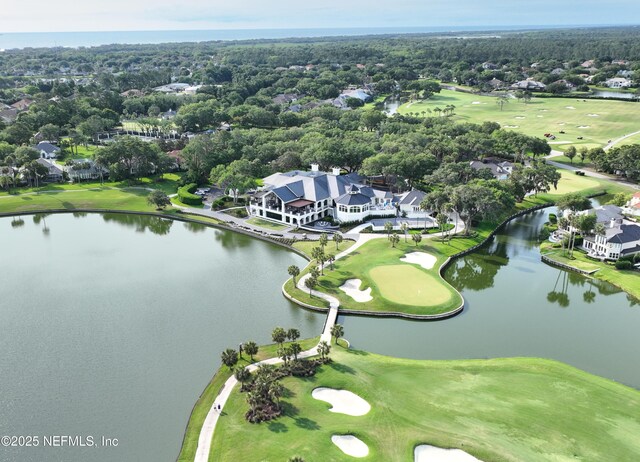 104 Haverhill Dr, Ponte Vedra Beach, FL 32082 - aerial view of residential area with a large body of water and a local golf course