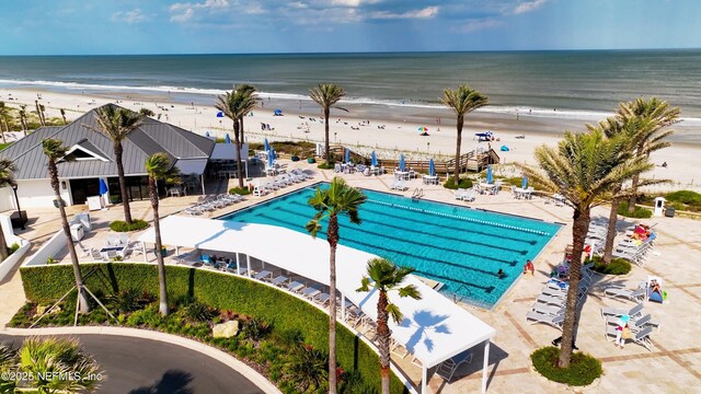 104 Haverhill Dr, Ponte Vedra Beach, FL 32082 - community pool featuring view of water and beach and a patio