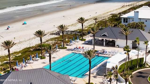 104 Haverhill Dr, Ponte Vedra Beach, FL 32082 - community pool featuring view of water and beach and a patio