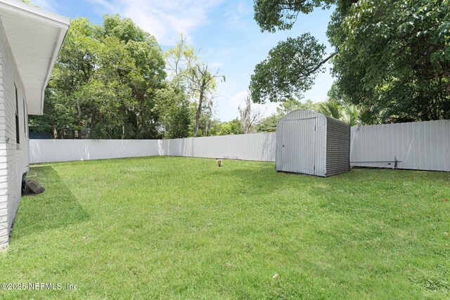 4903 Tennessee St, Jacksonville, FL 32208 - fenced backyard with a shed