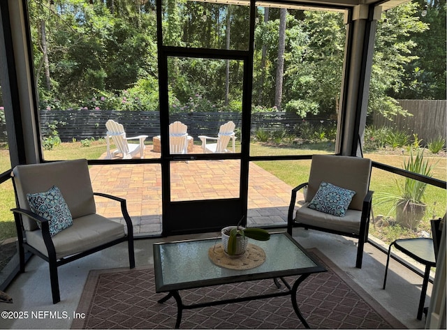 86163 Venetian Ave, Yulee, FL 32097 - sunroom with an outdoor living space and healthy amount of natural light