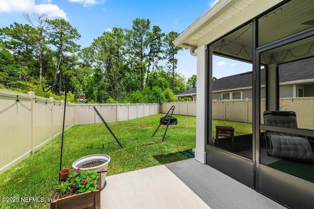 3283 Loblolly Pine Ct, Middleburg, FL 32068 - fenced backyard with a patio