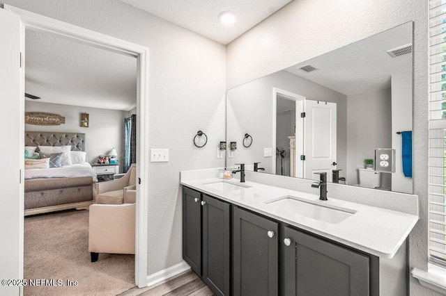 3283 Loblolly Pine Ct, Middleburg, FL 32068 - ensuite bathroom with double vanity and wood finished floors