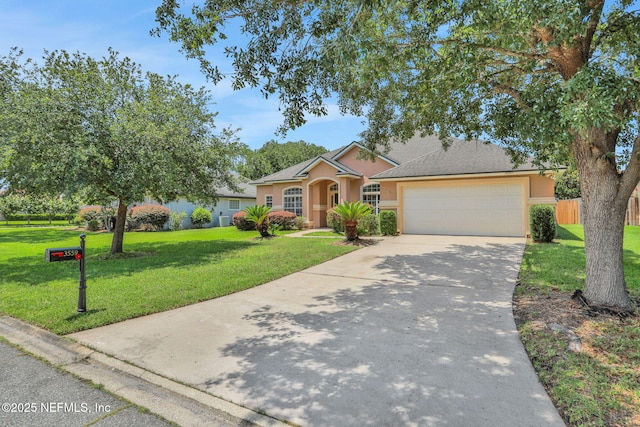 3559 Olympic Dr, Green Cove Springs, FL 32043 - single story home featuring stucco siding, a garage, and concrete driveway