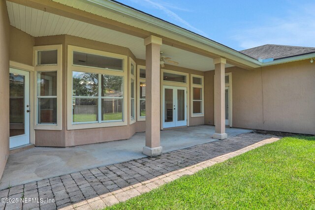 3559 Olympic Dr, Green Cove Springs, FL 32043 - view of patio / terrace featuring french doors