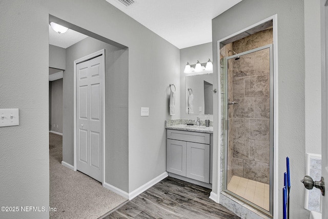7442 Richardson Rd, Jacksonville, FL 32209 - full bathroom with vanity and a shower stall