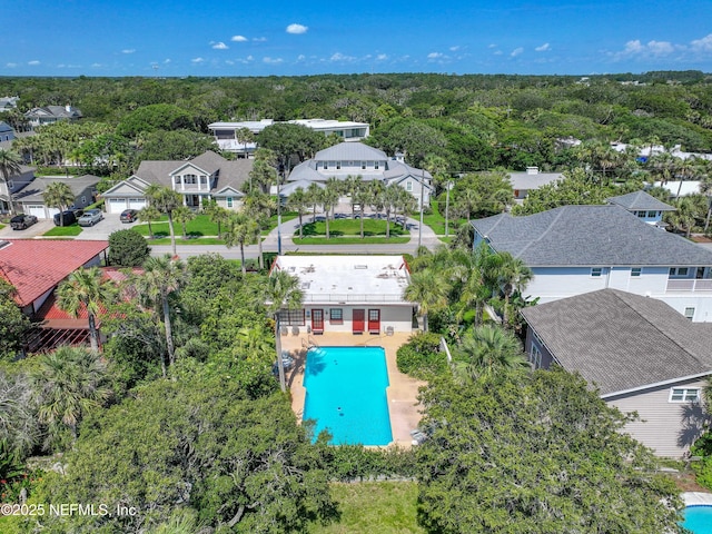 1313 E Coast Dr, Atlantic Beach, FL 32233 - aerial view of residential area featuring a pool