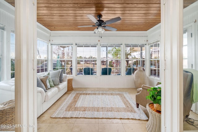 2910 Lake Shore Blvd, Jacksonville, FL 32210 - sunroom / solarium featuring a ceiling fan
