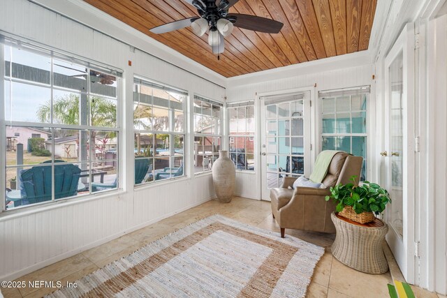 2910 Lake Shore Blvd, Jacksonville, FL 32210 - sunroom / solarium featuring a ceiling fan