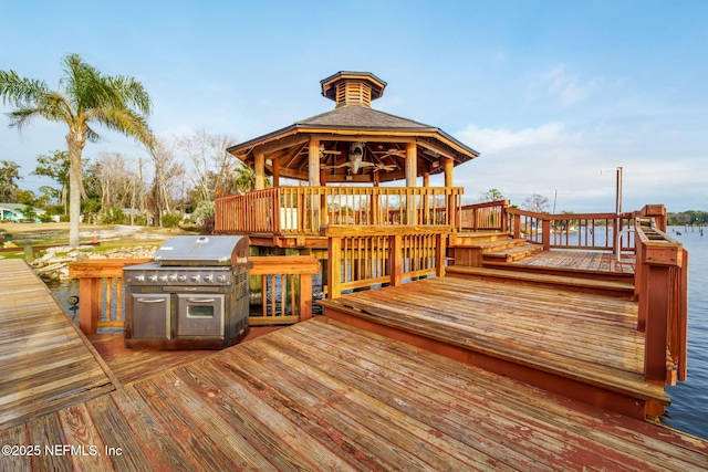 2910 Lake Shore Blvd, Jacksonville, FL 32210 - deck with a gazebo and grilling area