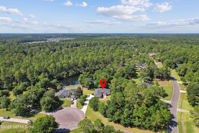 96031 Glen Laurel Ct, Yulee, FL 32097 - aerial view of property and surrounding area with a forest