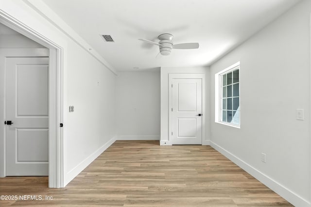 82 Cortez Ave, Saint Augustine, FL 32080 - unfurnished room with a ceiling fan and light wood finished floors