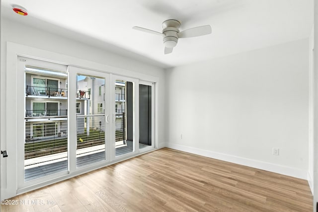 82 Cortez Ave, Saint Augustine, FL 32080 - unfurnished room featuring a ceiling fan and light wood finished floors